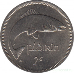 Монета. Ирландия. 2 шиллинга (флорин) 1968 год.