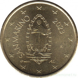 Монета. Сан-Марино. 50 центов 2023 год.