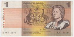 Банкнота. Австралия. 1 доллар 1983 год. Тип 42d.