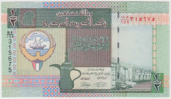 Банкнота. Кувейт. 1/2 динара 1994 - 2014 года. Тип 24g.