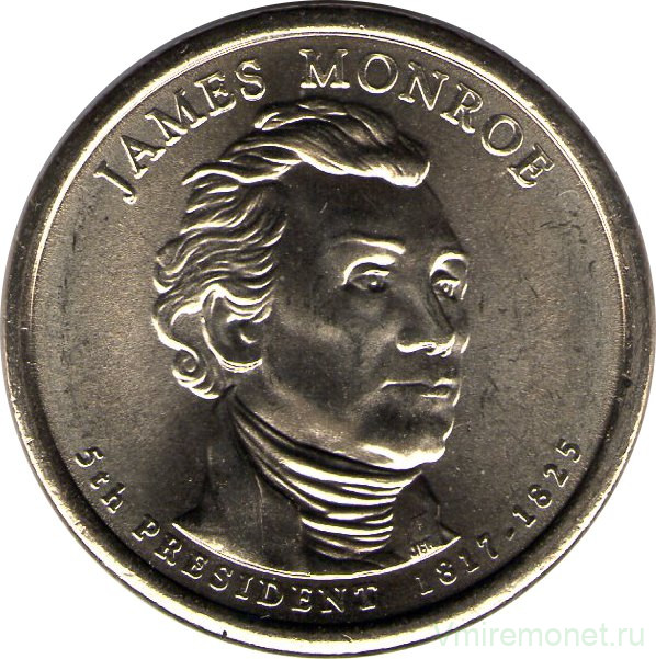 Современники Джеймса Монро монеты. 1 доллар 2008