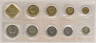 Монета. СССР. Официальный, годовой набор из девяти монет и жетона ММД 1989 год.