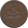 Монета. ФРГ. 2 пфеннига 1960 год. Монетный двор - Карлсруэ (G). ав.