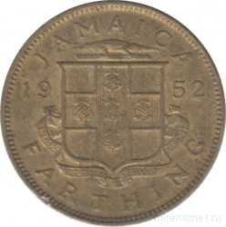 Монета. Ямайка. 1 фартинг 1952 год.