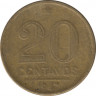 Монета. Бразилия. 20 сентаво 1947 год. ав.