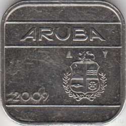 Монета. Аруба. 50 центов 2009 год.