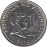 Монета. Филиппины. 1 песо 2006 год. ав.