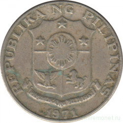 Монета. Филиппины. 10 сентимо 1971 год.
