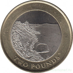 Монета. Гибралтар. 2 фунта 2020 год.