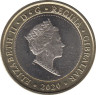 Монета. Гибралтар. 2 фунта 2020 год. ав.
