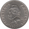 Монета. Французская Полинезия. 20 франков 1977 год. ав.