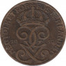 Монета. Швеция. 1 эре 1913 год ( 9 - длинный хвост ). ав.