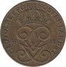 Монета. Швеция. 2 эре 1942 год ( бронза ). ав.