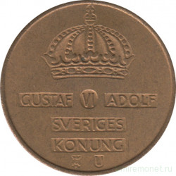 Монета. Швеция. 5 эре 1961 год (U).