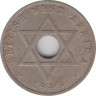 Монета. Британская Западная Африка. 1 пенни 1943 год. ав.