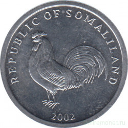 Монета. Сомалиленд. 5 шиллингов 2002 год.