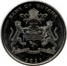 Монета. Гайана. 100 долларов 2021 год. 55 лет Независимости.