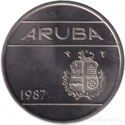 Монета. Аруба. 25 центов 1987 год.