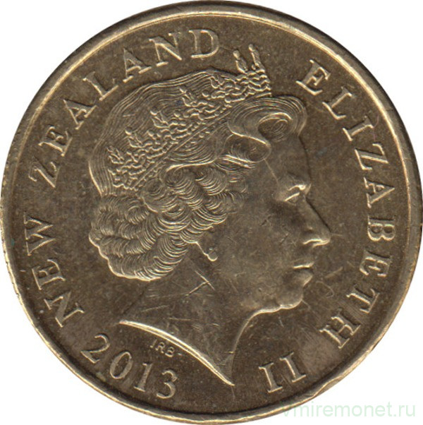 Монета. Новая Зеландия. 1 доллар 2013 год.