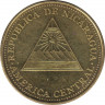 Монета. Никарагуа. 25 сентаво 2002 год.  рев.