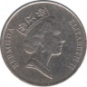 Монета. Бермудские острова. 5 центов 1996 год. рев.