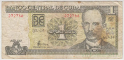 Банкнота. Куба. 1 песо 2003 год. Тип 121c.