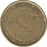 Монета. Эстония. 20 центов 2011 год. ав.