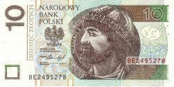 Банкнота. Польша. 10 злотых 2016 год. Мешко I.