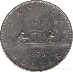 Монета. Канада. 1 доллар 1979 год.