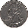 Монета. США. 25 центов 1997 год. Монетный двор - Денвер (D). ав.
