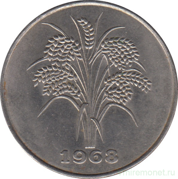 Монета. Вьетнам (Южный Вьетнам). 10 донгов 1968 год.