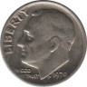  Монета. США. 10 центов 1970 год. ав.