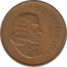 Монета. Южно-Африканская республика. 1 цент 1969 год. Аверс - "SUID-AFRIKA". ав.