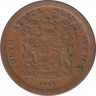 Монета. Южно-Африканская республика (ЮАР). 5 центов 1995 год. ав.