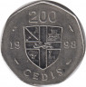 Монета. Гана. 200 седи 1998 год. ав.