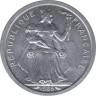 Монета. Французская Полинезия. 1 франк 1965 год. ав.