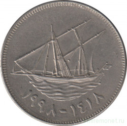 Монета. Кувейт. 100 филсов 1998 год.