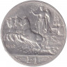 Монета. Италия. 1 лира 1913 год.
