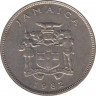 Монета. Ямайка. 25 центов 1982 год. ав.
