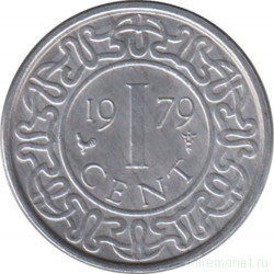 Монета. Суринам. 1 цент 1979 год.