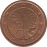 Монета. Германия. 1 цент 2012 год. (J). ав.