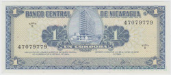 Банкнота. Никарагуа. 1 кордоба 1968 год. Тип 115а.