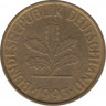 Монета. ФРГ. 10 пфеннигов 1993 год. Монетный двор - Карлсруэ (G). ав.