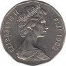 Монета. Фиджи. 50 центов 1982 год. ав.