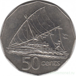 Монета. Фиджи. 50 центов 1982 год.