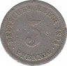 Монета. Германия (Германская империя 1871-1922). 5 пфеннигов 1894 год. (D). ав.