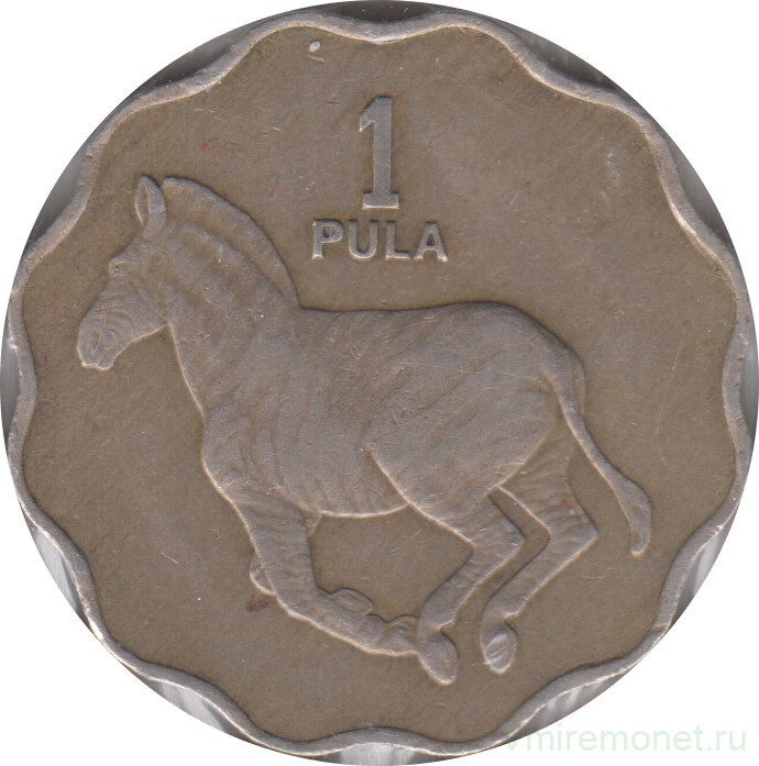 Монета. Ботсвана. 1 пула 1976 год.