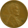 Монета. США. 1 цент 1966 год. ав