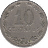 Монета. Аргентина. 10 сентаво 1898 год. рев.