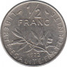 Монета. Франция. 0,5 франка 1972 год. ав.